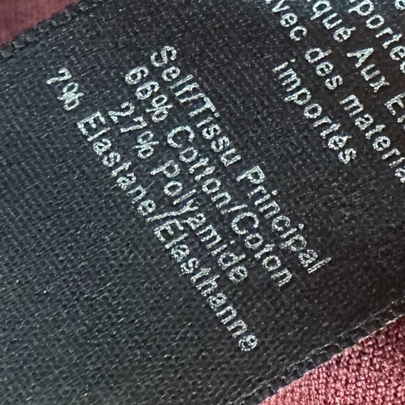 Rag & Bone Simone Burgundy Pants Pointe Stretch Classic Casual Size 6 Women's - Picture 8 of 9